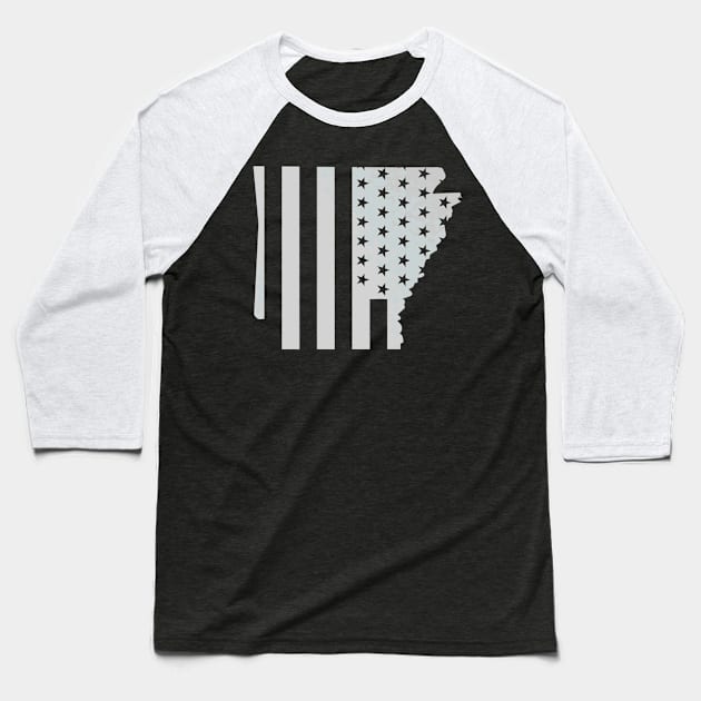 American Flag AR Fayetteville Rock Baseball T-Shirt by Baseball Gift